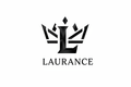 Laurance logo zwart op wit