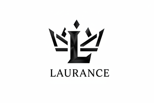 Laurance logo zwart op wit